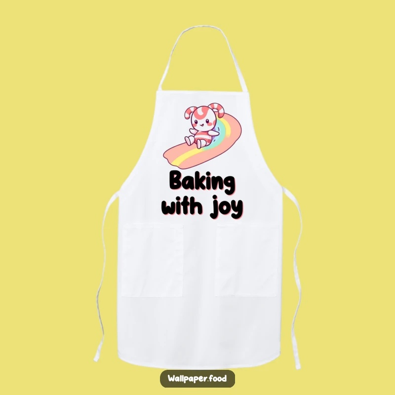 Funny Candy Cane Rainbow Sprinkle Apron: Cook With Joyful Sweetness Gift