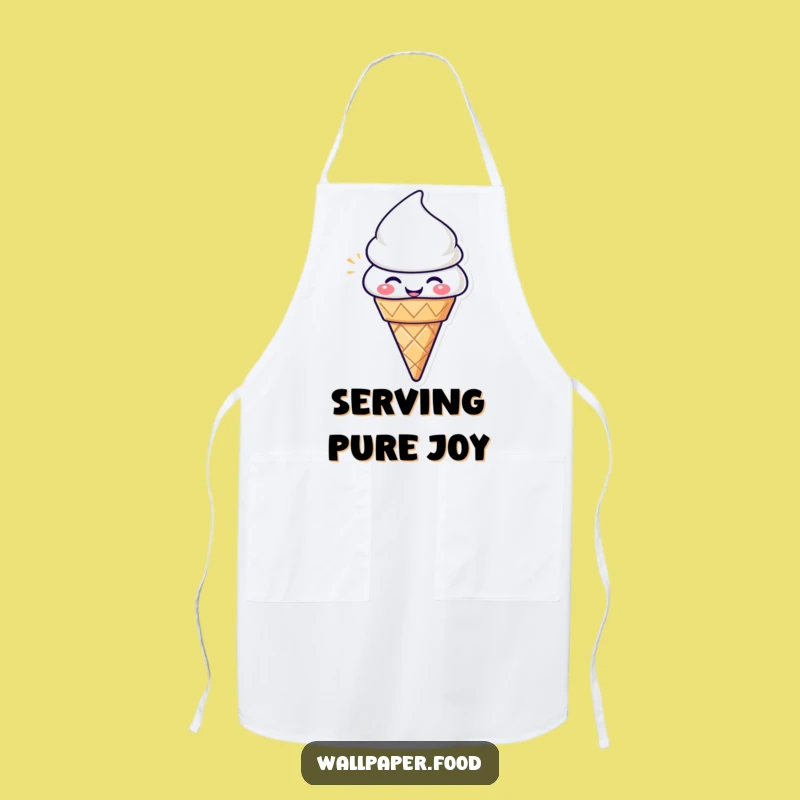 Funny Ice Cream Cone Apron - Delightful Chef's Accessory