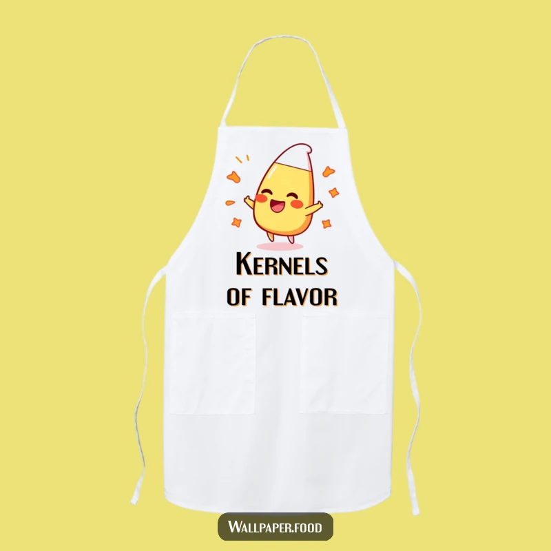Funny Laughing Candy Corn Apron: Cook With Bouncy Joy Gift