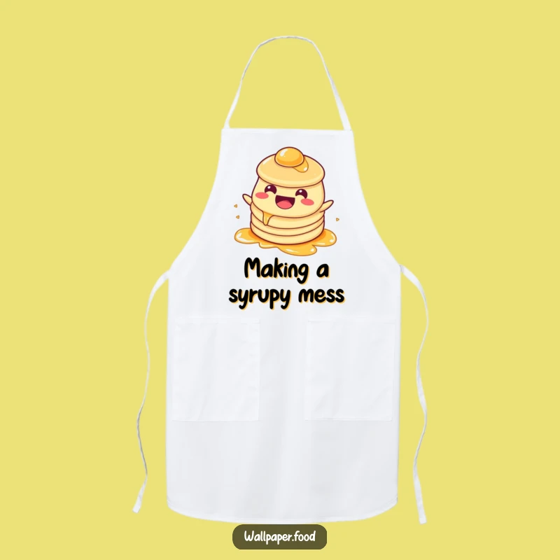 Funny Pancake Syrup Apron - Cook with a Smile and Flair