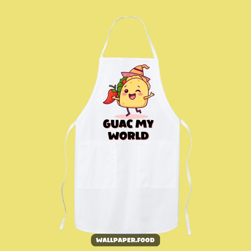 Funny Taco Dancing Apron - Kitchen Fiesta Chef Gift!
