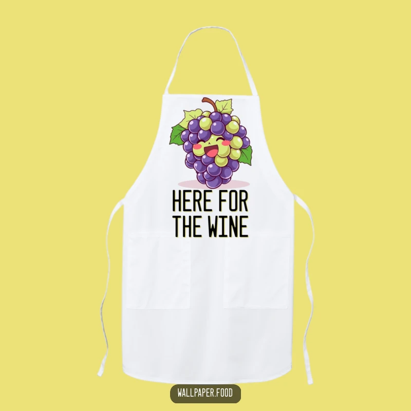 Funny Giggling Grapes Apron - Cook with Joy, Hilarious Kitchen Accessory Gift!