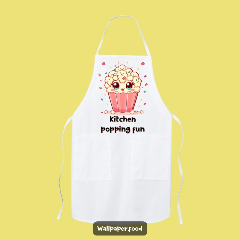 Funny Popcorn Confetti Chef Apron: Cook up fun and festivities.