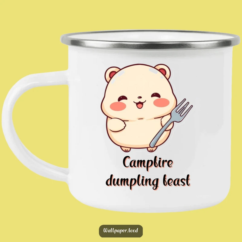 Funny Proud Dumpling Fork Camping Mug: Your Culinary Companion Outdoors