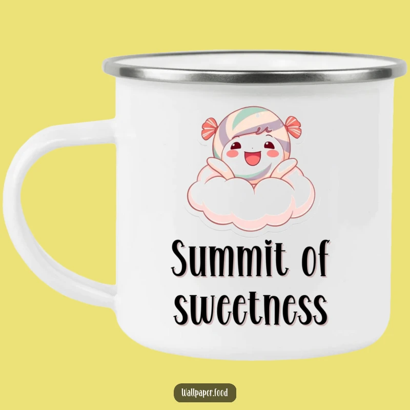 Funny Candy Cloud Camping Mug - Sweet Adventure Fuel