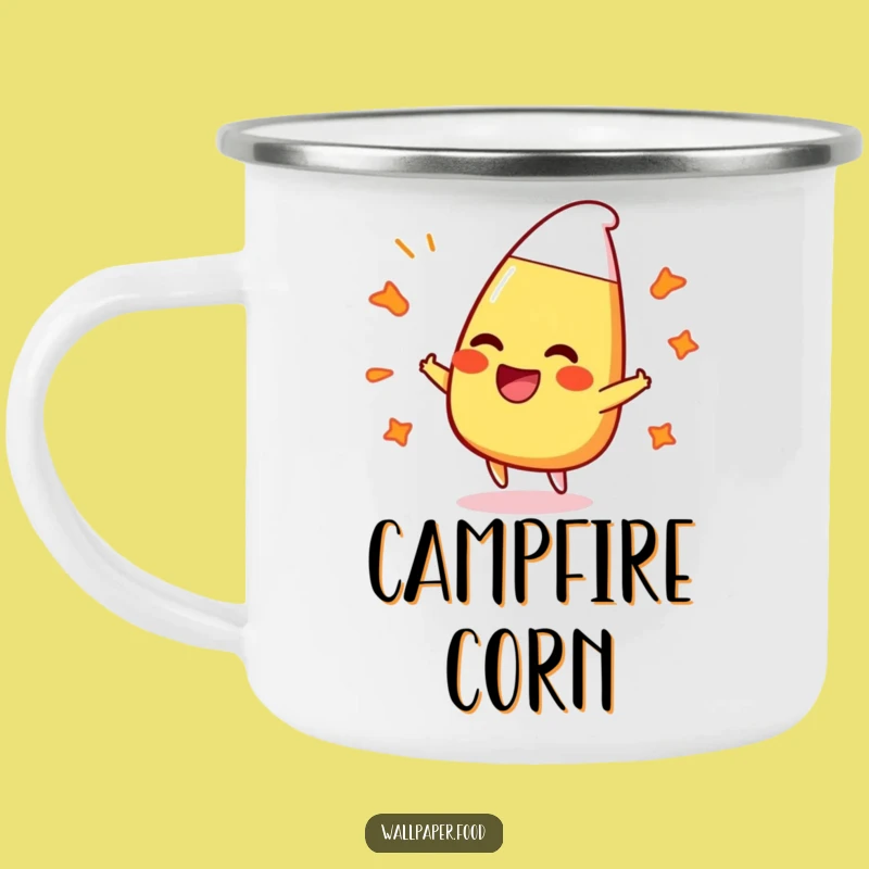 Funny Laughing Candy Corn Camping Mug: Bouncy Fun For The Outdoors Gift