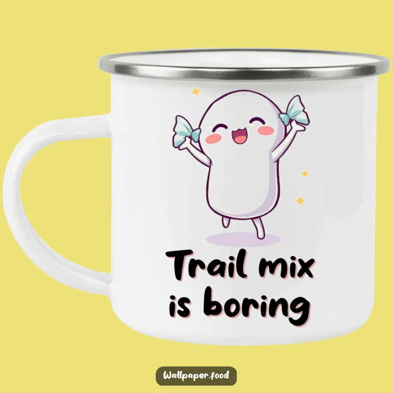 Funny Dancing Candy Camping Mug: Sweet Adventures With This Shimmering Treat