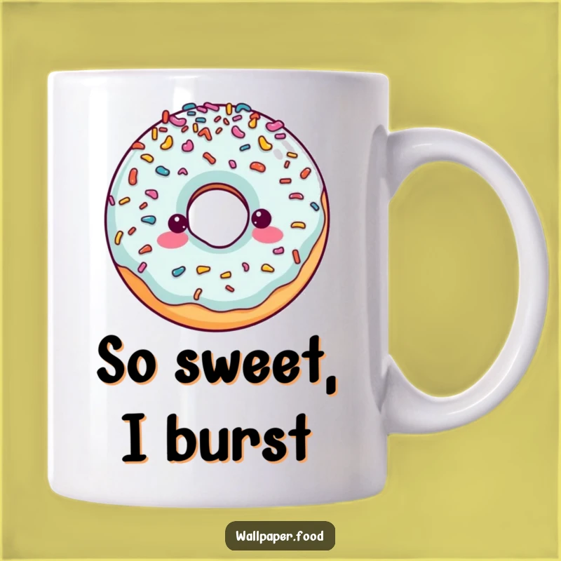 Funny Doughnut Sprinkles Mug: Start Your Day with Sweet Laughter, Perfect Funny Gift