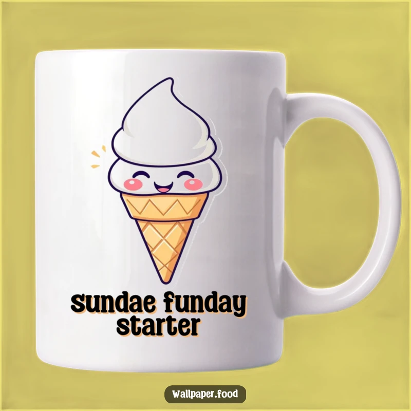 Funny Ice Cream Cone Mug - Pure Delight, Perfect Sweet Gift