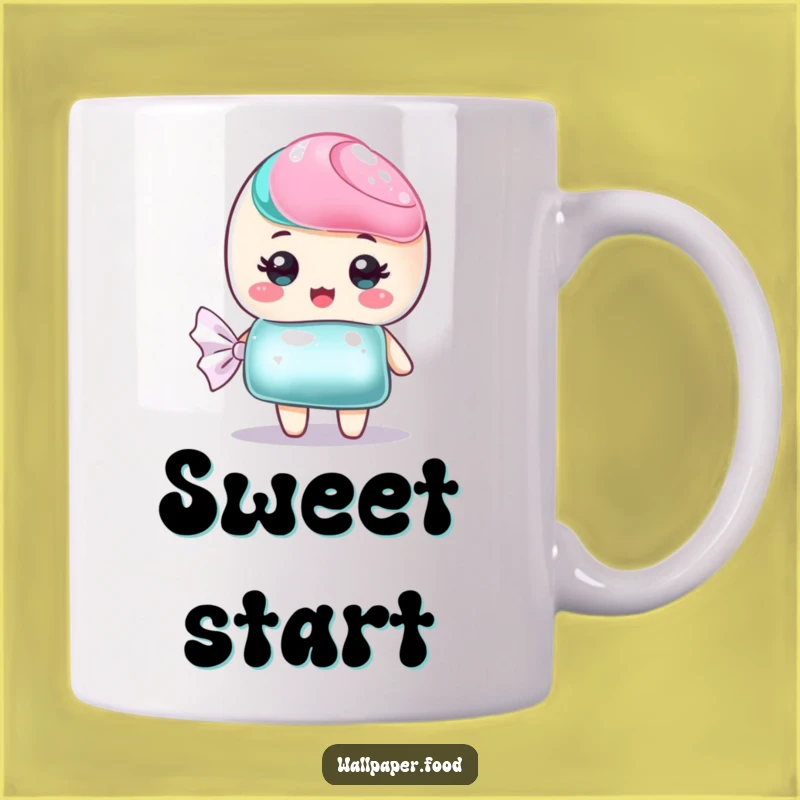 Funny Candy Wrapper Mug, Sweet Treat Lover, Bright Wrapper Gift