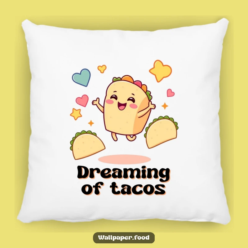 Funny Taco Dancer Pillow - Cozy & Joyful Taco Character Accent Gift!