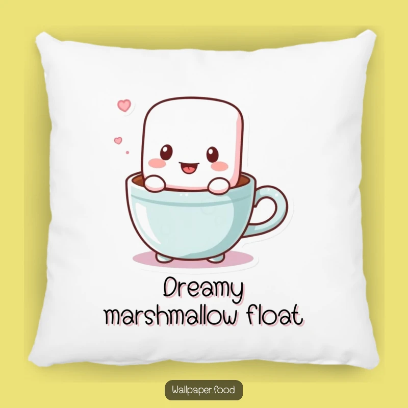 Funny Marshmallow Cocoa Pillow: Cuddle Up with This Adorable & Funny Treat!
