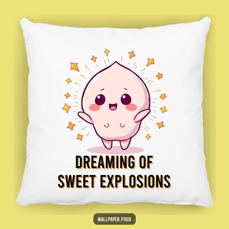 Funny Beaming Candy Pillow - Cozy Starry Explosion Design, Hilarious Sweet Accent Gift