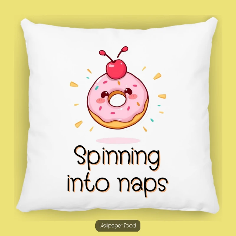 Funny Donut Spin Pillow - Cozy Treat Character for Sweet Relaxation