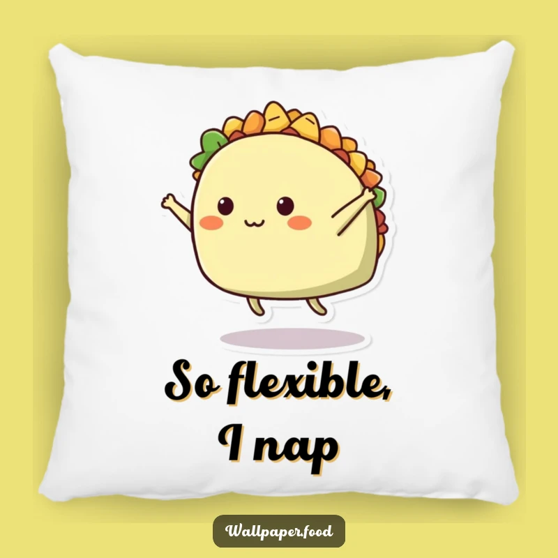 Funny Taco Split Throw Pillow: Cuddle up with comfort and comedy.