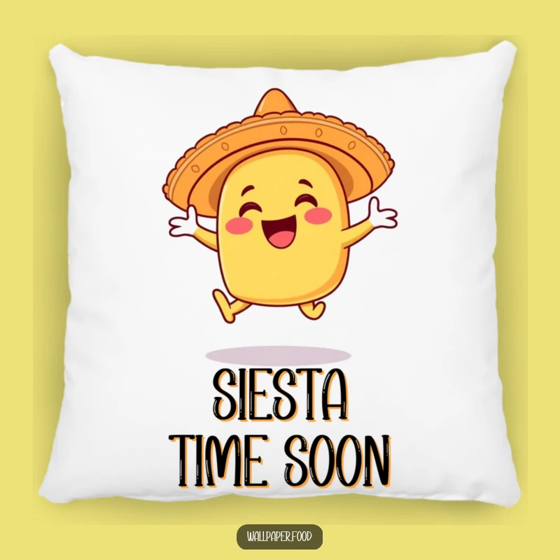 Soft Funny Taco Sombrero Leap Pillow: Cozy Comfort with Fiesta Flair