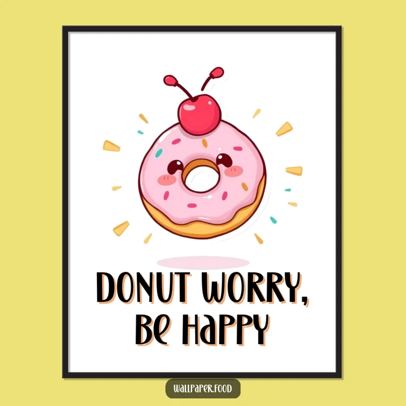 Funny Donut Spin Digital Art - Energetic Treat Character for Instant Fun