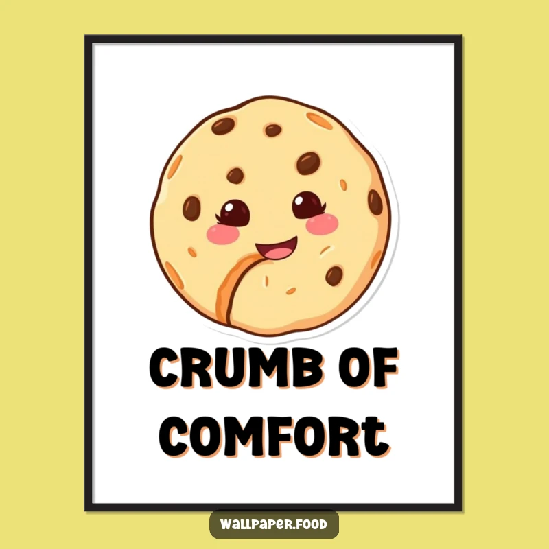 Funny Cookie Bite Digital Art: Add Sweetness to Your Walls, Perfect Funny Gift