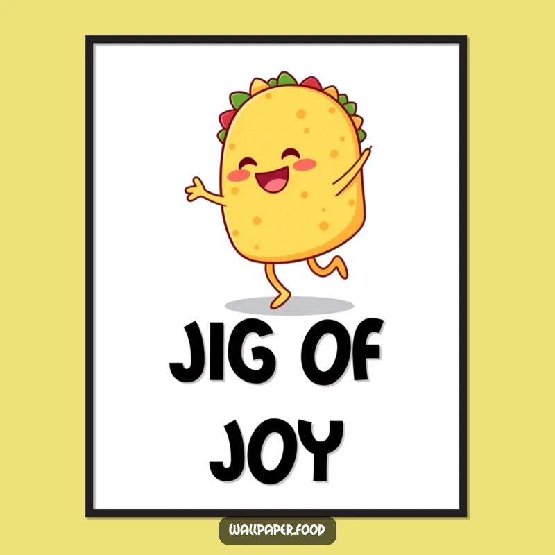 Funny Taco Jig Digital Art - Instant Fiesta Vibes for Your Walls!