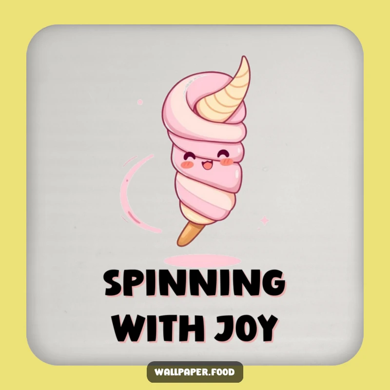 Funny Churro Twirl Coaster Set: Protect Surfaces with Sweet Smiles!