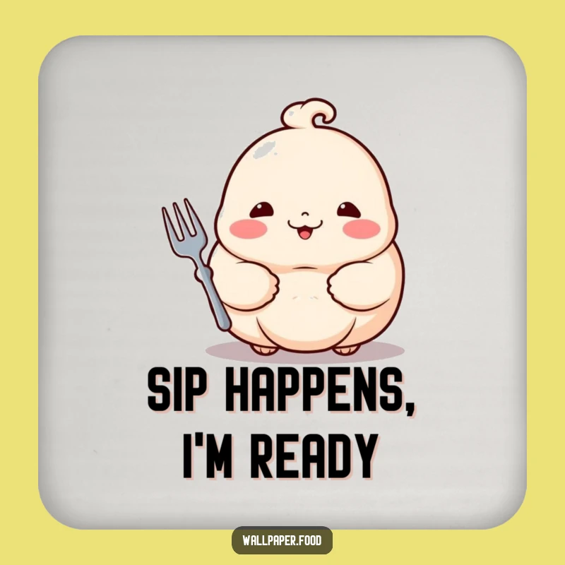 Funny Dumpling Coaster: Protect Surfaces With This Proud Foodie's Humorous Style
