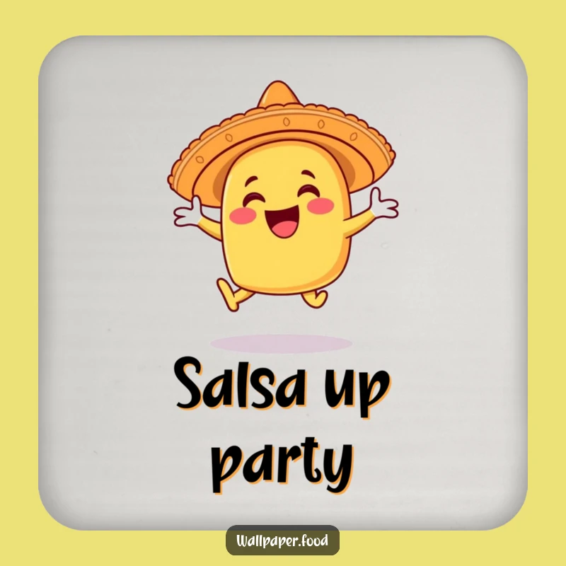 Funny Taco Sombrero Leap Coasters: Protect Surfaces with Fiesta Flair