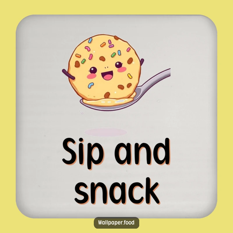 Funny Cookie Jump Coaster - Protect Surfaces with Sweet Flair!