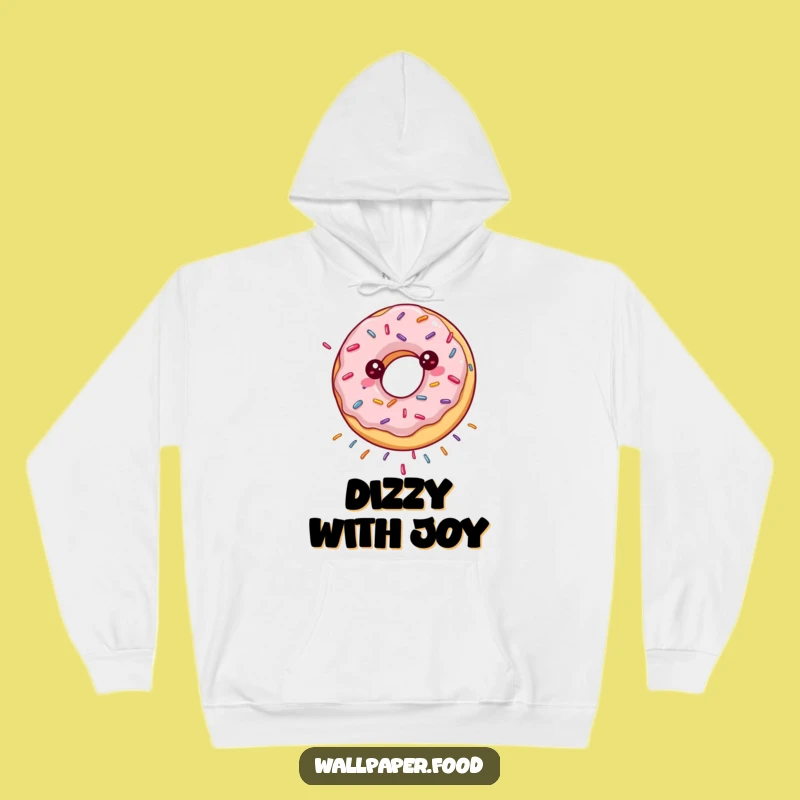 Funny Spinning Donut Hoodie - Cozy Sweetness and Sprinkle Showers