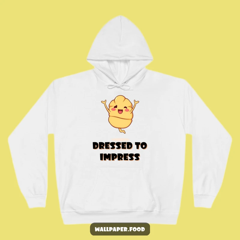 Funny Croissant Pirouette Hoodie - Cozy Comfort with a Twist of Charm