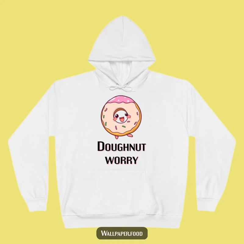 Funny Doughnut Spin Hoodie, Cozy Treat, Joyful Comfort Gift