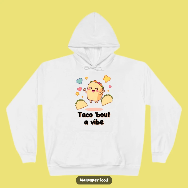 Funny Taco Fiesta Hoodie - Cozy & Joyful Taco Character Sweatshirt Gift!