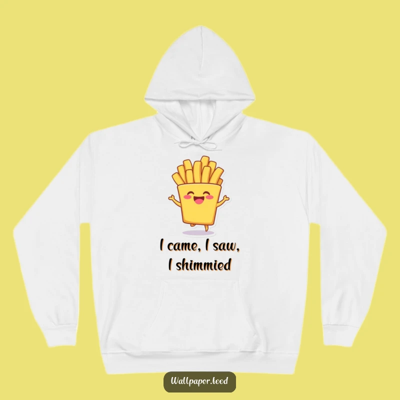 Funny French Fry Shimmy Hoodie - Cozy Comfort with a Side of Giggles