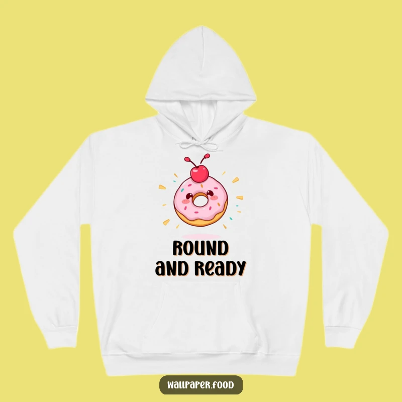 Cozy Funny Donut Spin Hoodie - Wrap Yourself in Sweet, Dizzy Fun