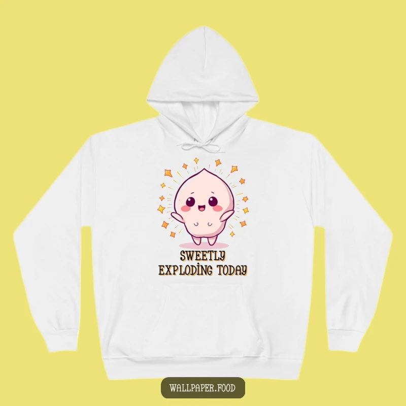 Funny Beaming Candy Hoodie - Cozy Starry Explosion Design, Hilarious Sweet Gift