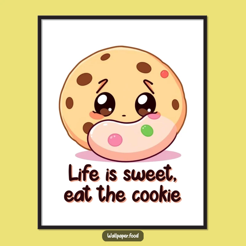 Free Printable Funny Cookie Candy Wall Art - Humorous Downloadable Decor