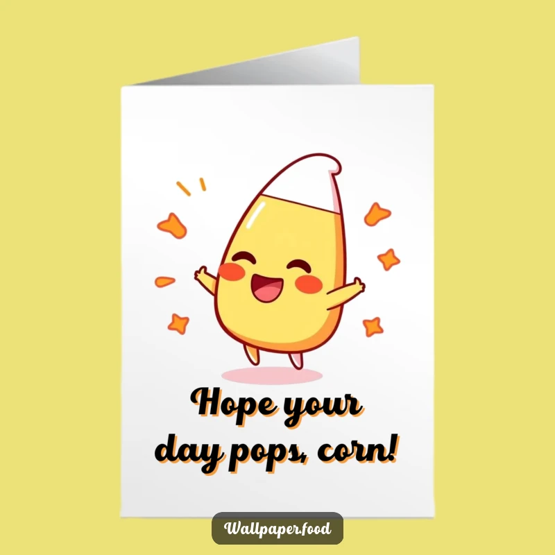 Free Printable Birthday Card: Bouncing Candy Corn Laugh - Funny Downloadable Treat!