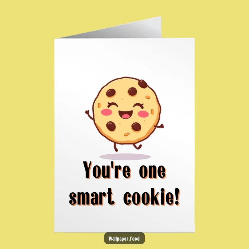 Free Printable Funny Birthday Card: Cookie Hop, Chocolate Chip Joy, Downloadable Gift