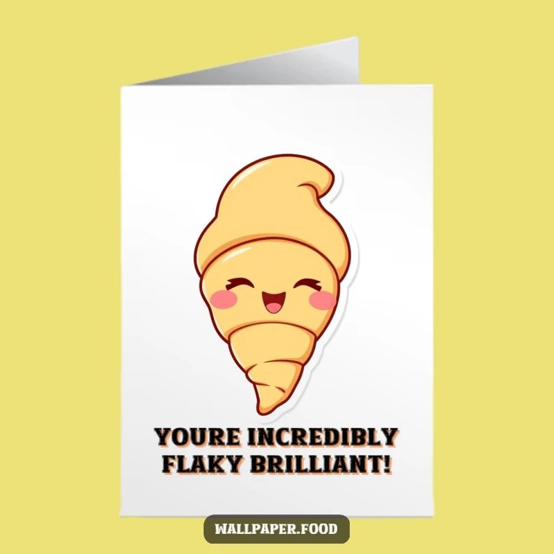Free Printable Croissant Congrats Card: Witty Downloadable Gift for Big Wins