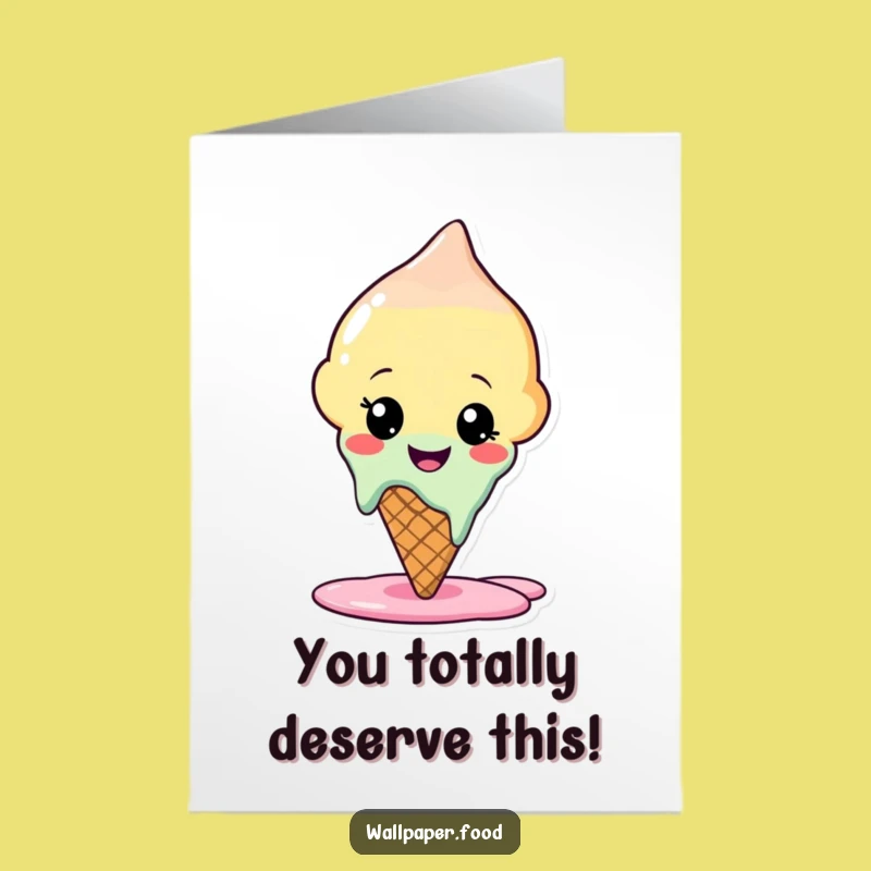 Free Printable Ice Cream Congrats Card Cool Downloadable Gift DIY