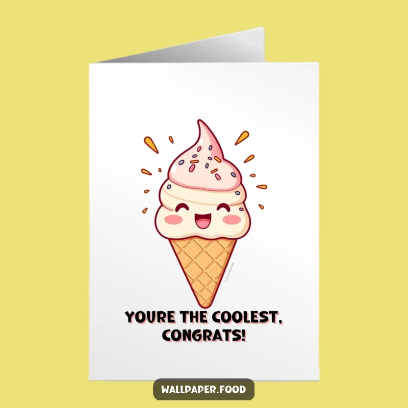 Free Printable Ice Cream Congrats Card - Fun Downloadable For Sweet Success