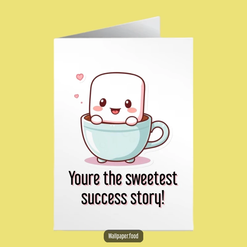 Free Printable Marshmallow Congrats Card Joyful Downloadable Gift DIY