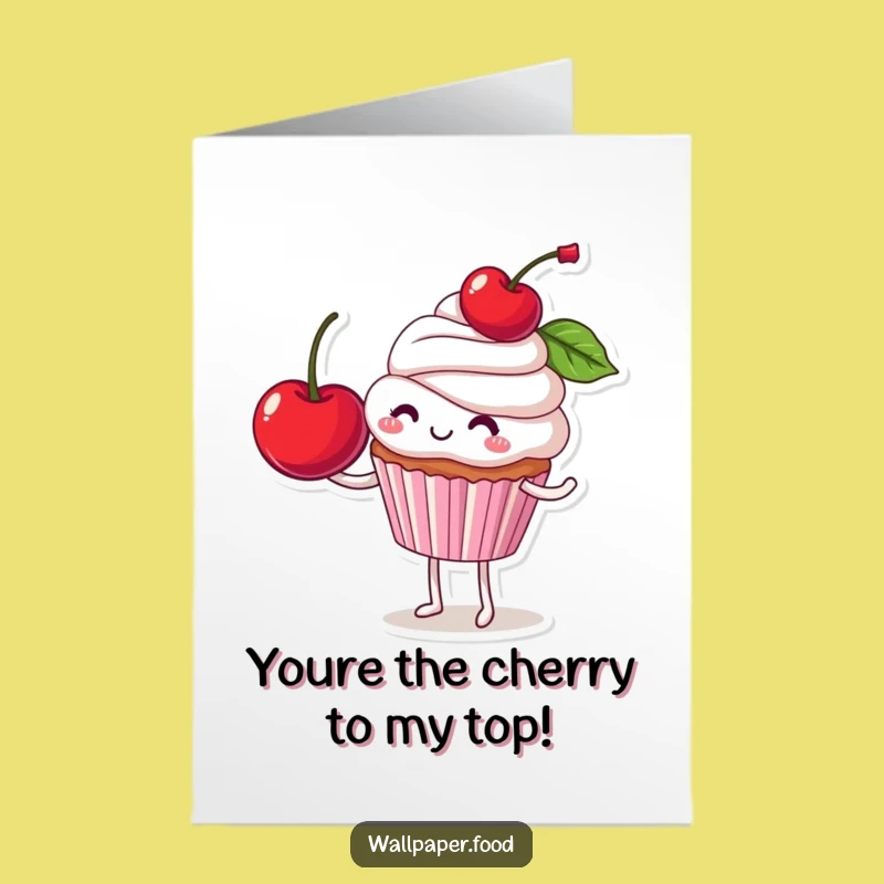Free Printable Thank You Card: Cupcake Character Loads of Gratitude