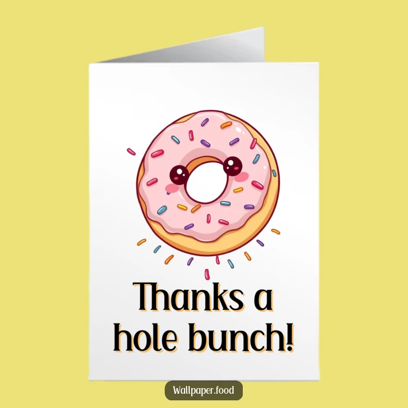 Free Printable Donut Thank You Card: Sweet & Funny Downloadable Gift of Appreciation