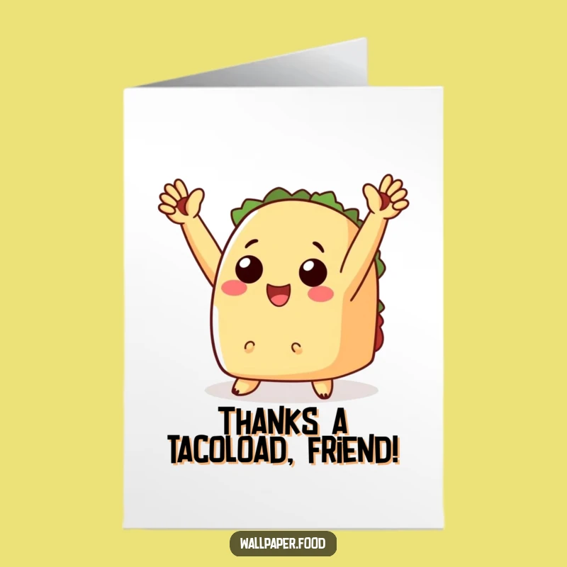 Free Printable Taco Thank You Card: Humorous Downloadable Gift for Every Occasion