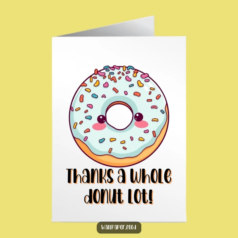 Free Printable Thank You Card: Sprinkly Doughnut's Sweet Thanks