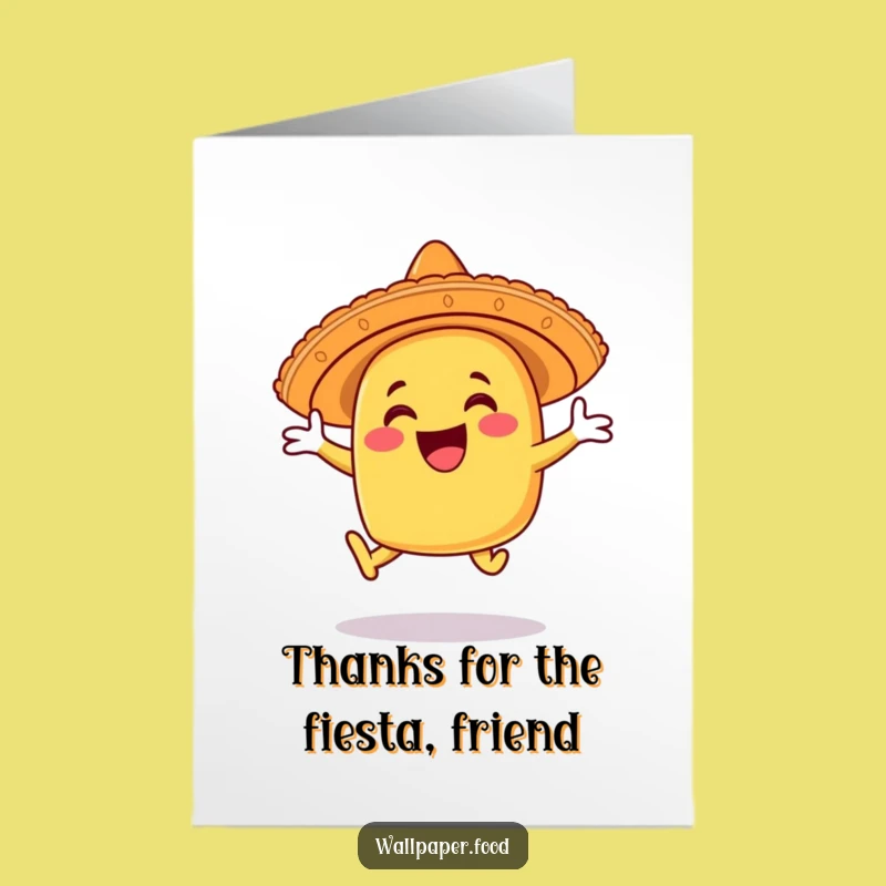Free Printable Taco Thank You Card: Joyful Leap for a Flavorful Gratitude Downloadable Gift