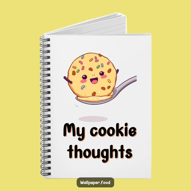 Funny Cookie Jump Notebook - Jot Down Ideas with Sweet Style!
