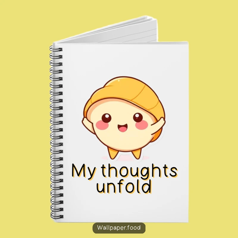 Funny Croissant Stretching Notebook - Happy Journal for Ideas