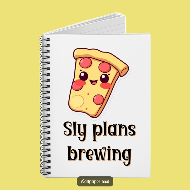 Funny Pizza Slice Notebook - Jot Down Mischievous Ideas with a Grin