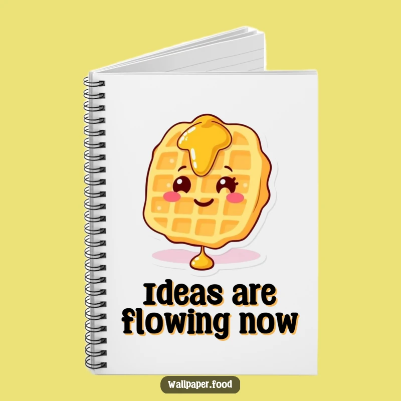 Funny Waffle Syrup Notebook: Jot Down Delicious Ideas, Perfect Funny Gift